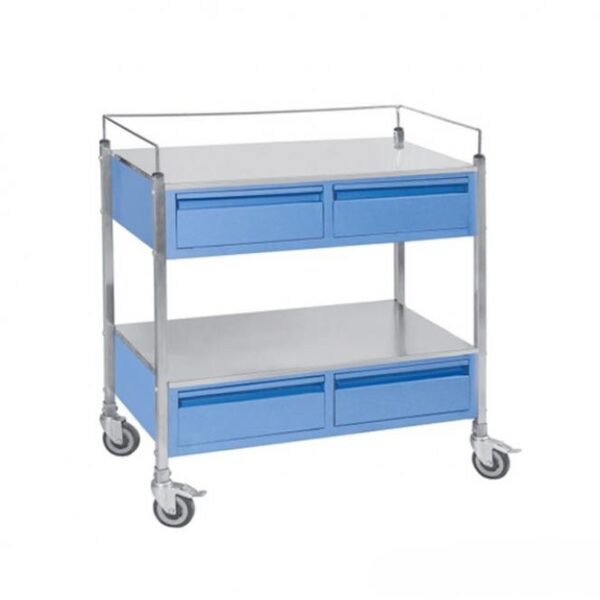 Medicine Trolley with Four Drawers